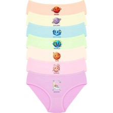 New Lilla 007 Kız Çoçuk Mix Color 7'li Paket Baskılı Külot