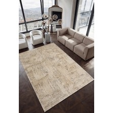 Halımax Crea Halı Panama PN04K Etnik Bej Krem Vintage Salon Mutfak Koridor Halısı Etnik Yolluk
