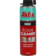 Akfix 800C 500 ml Poliüretan Köpük Temizleyici Sprey Ozon Tabakasına Zararlı Gaz İçermez