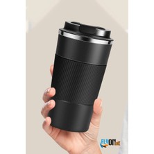 Flyonlook Paslanmaz Çelik 304 Çift Katmanlı Termos Bardak 500 ml Sızdırmaz Kupa Araç Kahve Çay