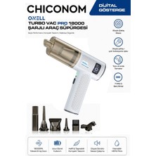 Chiconom Onell Turbo Vac Pro 18000 Beyaz Kablosuz Araç Içi Süpürge 18000PA 3 Kademeli Güç
