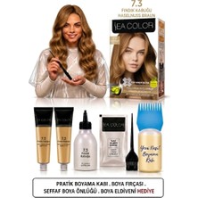 Sea Color Set Saç Boyası 7.3 Fındık Kabuğu 2 Li +Pratik Boya Kabı