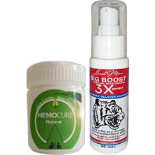 Lidyada Hemocure Cream 50 ml Özel Karışıım Krem + Big Boost Erkeklere Özel Tetikleyici Katılaştırıcı Boyutlandırıcı Zaman Kazandırıcı Krem