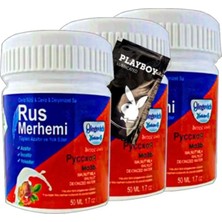 Lidyada Playboy Blue Rus Merhemi 3'lü x 50 ml Tüy Dökücü Krem + 1 Armağan Jel
