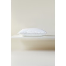 Ocean Home Textile %100 Pamuk Kumaş Kaz Tüyü Konforunda Saten Biyeli 900 gr Mikrojel Yastık 50 x 70 cm