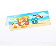 Arte Display A Tipi Yatay Pleksi Föylük 30X10CM 5li Paket