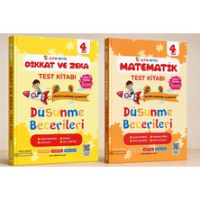 Altın Nokta Yayınevi Altın Nokta Yayınları 4. Sınıf Altın Beyin Dikkat ve Zeka Kitabı ile Matematik Test Kitabı Seti (2 Kitap)