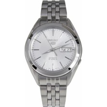 Seiko 5 SNKL15K1S Erkek Kol Saati Çelik Kordonlu 3 ATM Suya Dayanıklı Beyaz Kadran