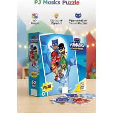 Farbu Oyuncak Pijamaskeliler 60 Parça Çocuk Puzzle Eğitici ve Öğretici Figür Karakterli Oyuncak Yapboz