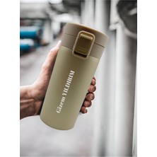 Flyonlook Kişiye Özel Isimli Baskılı Termos Filtreli 304 Paslanmaz Çelik Çift Katmanlı 380 ml Termos Bardak