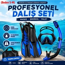 Premini Tam Dalış Seti S-M Beden, Maske, Şnorkel, Palet ve Taşıma Çantası ile Keşfet