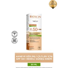 Bioxcin Suncare Akneye Eğilimli Ciltler İçin Spf 50+ Renkli Güneş Kremi 50 ml