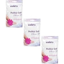 Belirtilmemiş Mora Pedikür Seti 3 Adet (Bir Paket Içerği: 2 Adet Çorap, 1 Adet Havlu, 1 Adet Ahşap Itici, 1 Adet