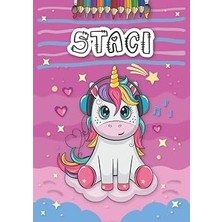 Belirtilmemiş Independently Published Staci: Personalized Coloring Book For Staci | Theme: Unicorn | Birthday Gif