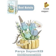 Belirtilmemiş Panlos Boutique Serisi Mini Çiçek Buketi 529 Parça Oyuncak Yapım Seti -FFP1092