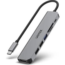 Belirtilmemiş Unitek Type-C 7 Port USB Hub Dönüştürücü H1118A Çoklu Bağlantı Adaptörü