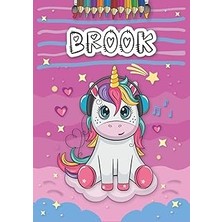 Belirtilmemiş Independently Published Brook: Personalized Coloring Book For Brook | Theme: Unicorn | Birthday Gif