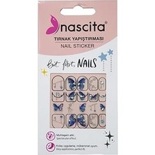 Belirtilmemiş Nascita Işıltılı Yıldız Desenli Tırnak Stickerı - 32