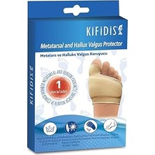 Belirtilmemiş 9FRS2ASUU000019 Kifidis F-42-46/47 Kumaş Kaplı Silikon Metatars ve Ayak Baş Parmak Hallux Valgus Ko