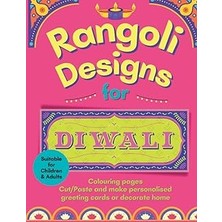 Belirtilmemiş Independently Published Rangoli Designs For Diwali: Colouring Pages, Cut/paste & Make Personalised
