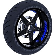 Belirtilmemiş Gp Racing Reflektif Mavi Iç Jant Şeridi Sticker
