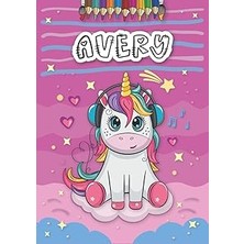 Belirtilmemiş Independently Published Avery: Personalized Coloring Book For Avery | Theme: Unicorn | Birthday Gif