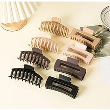 Belirtilmemiş Kadın Ikili Model Kahverengi 8lı Mandal Toka Set