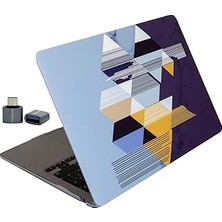 Belirtilmemiş Mcstorey Macbook Air 13.6 Inç Geometrik Desenli Kılıf A2681 A3113 A3240 A3449 M2 M3 M4 M5 Uyumlu In