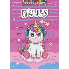 Belirtilmemiş Independently Published Nelly: Personalized Coloring Book For Nelly | Theme: Unicorn | Birthday Gif