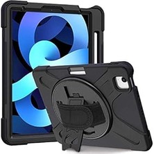 Belirtilmemiş Undeplus Ipad Air 5 10.9" 2022 ile Uyumlu Kılıf Defender Askılı Zırhlı Tank Case A2588 A2589 A2591