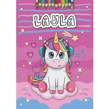 Belirtilmemiş Independently Published Layla: Personalized Coloring Book For Layla | Theme: Unicorn | Birthday Gif