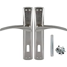 Belirtilmemiş BADEM10 Lavanta Oda Kapı Kolu Nikel Inox Aynalı Sağa Sola Uygun Ön Arka Oda Kapısı 1 Takım