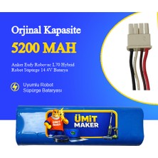 Ümit Maker Anker Eufy Robovac L70 Hybrid Robot Süpürge 5200 Mah 14.4V Batarya