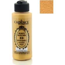 Cadence Antik Extra Altın Akrilik Yaldız Boya 120 ml Su Bazlı Metalik Dokulu Dekoratif Boya
