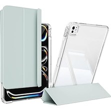 Belirtilmemiş Zore ​​apple ile Uyumlu Ipad Pro 13 2025 M5 Kılıf Magnetik Ayrılabilen Airbagli Zore Sliding Tablet