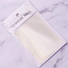 Belirtilmemiş Gold Şerit Tırnak Sticker Şerit Tırnak Etiketi Nail Art