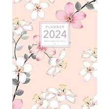 Belirtilmemiş 2024 Traditional Catholic Planner With Latin Missal Feasts And Prayers: 7x9 Floral Cover