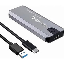 Belirtilmemiş M.2 Nvme Usb3.1 Tip-C Gen2 10GBPS, Type-C Nvme+Ngff Adaptörü, Gri Alüminyum, Taşınabilir Katı Hal S