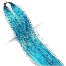 Belirtilmemiş Hair Tinsel Saç Simi 200 Tel 120 cm Simli Saç Kaynak Örmeli Saç Aksesuarı