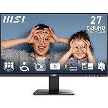 Belirtilmemiş Msi 27" Pro MP273U Kurumsal Monitör, Uhd, 16:9, Flat, IPS 60Hz,4Ms, Adaptive-Sync