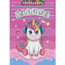 Belirtilmemiş Nassima: Livre De Coloriage Personnalisé Pour Nassima | Licorne | Cadeau D'anniversaire Pour Fille