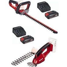 Belirtilmemiş Einhell Ge-Cg 18 Li Akülü Çim ve Çalı Makası Arcurra Akülü Çit Budama 2X4AH Bahçe Seti