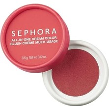 Belirtilmemiş Sephora All-In-One Cream Color - Doğal ve Sağlıklı Parlaklık Etkisi Veren Krem Allık, 03 Pop Strawb