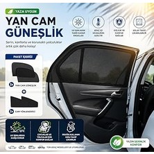 Belirtilmemiş Oto Güneşlik Perde Araba Yan Cam Perdesi Önleyici Araç Içi Güneşliği Için Güneş Sinekliği Arka Kolt