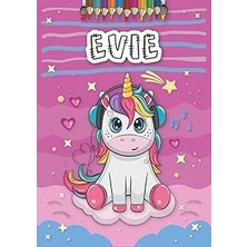Belirtilmemiş Independently Published Evie: Personalized Coloring Book For Evie | Theme: Unicorn | Birthday Gift