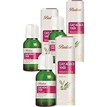 Belirtilmemiş Balen 3 Kutu Çay Ağacı Yağı Doğal Bitkisel Uçucu Yağ 20 ml Saç ve Cilt Bakım Yağı