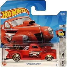 Belirtilmemiş Hot Wheels - ´40 Ford Pickup - Hw Drag Strip 1/10 - HCX61 - Short Card - Edelbrock - Kırmızı - Matt