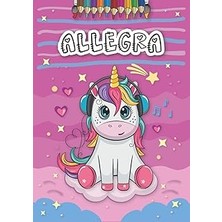 Belirtilmemiş Independently Published Allegra: Personalized Coloring Book For Allegra | Theme: Unicorn | Birthday