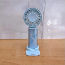 Tastech Fashion Mini Şarjlı El Fanı Masaüstü Telefon Standlı Serinletici Vantilatör Soğutucu Fan