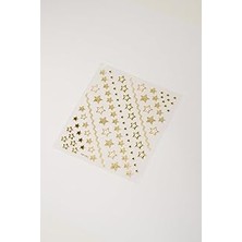 Belirtilmemiş Pop Beauty Nail Art Tırnak Süsleme Sticker, Tırnak Dövmesi, Tırnak Tattoo Yildiz Desenli
